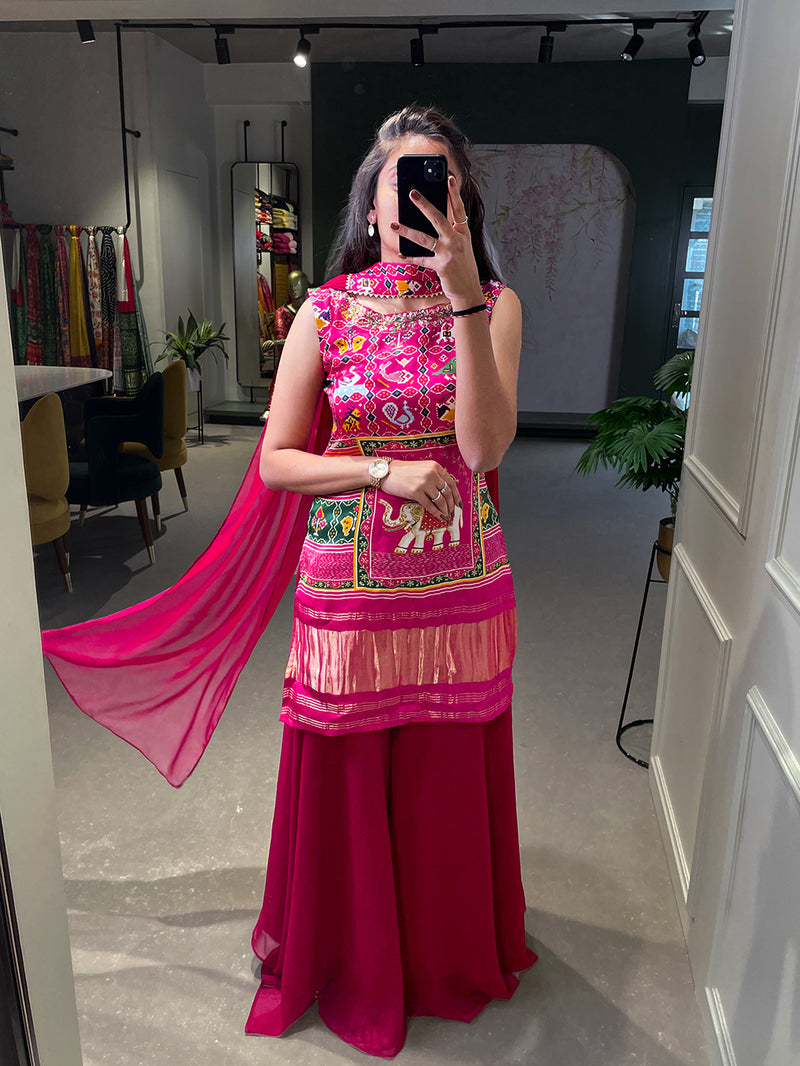 Womenline Creating these completely printed and hand work