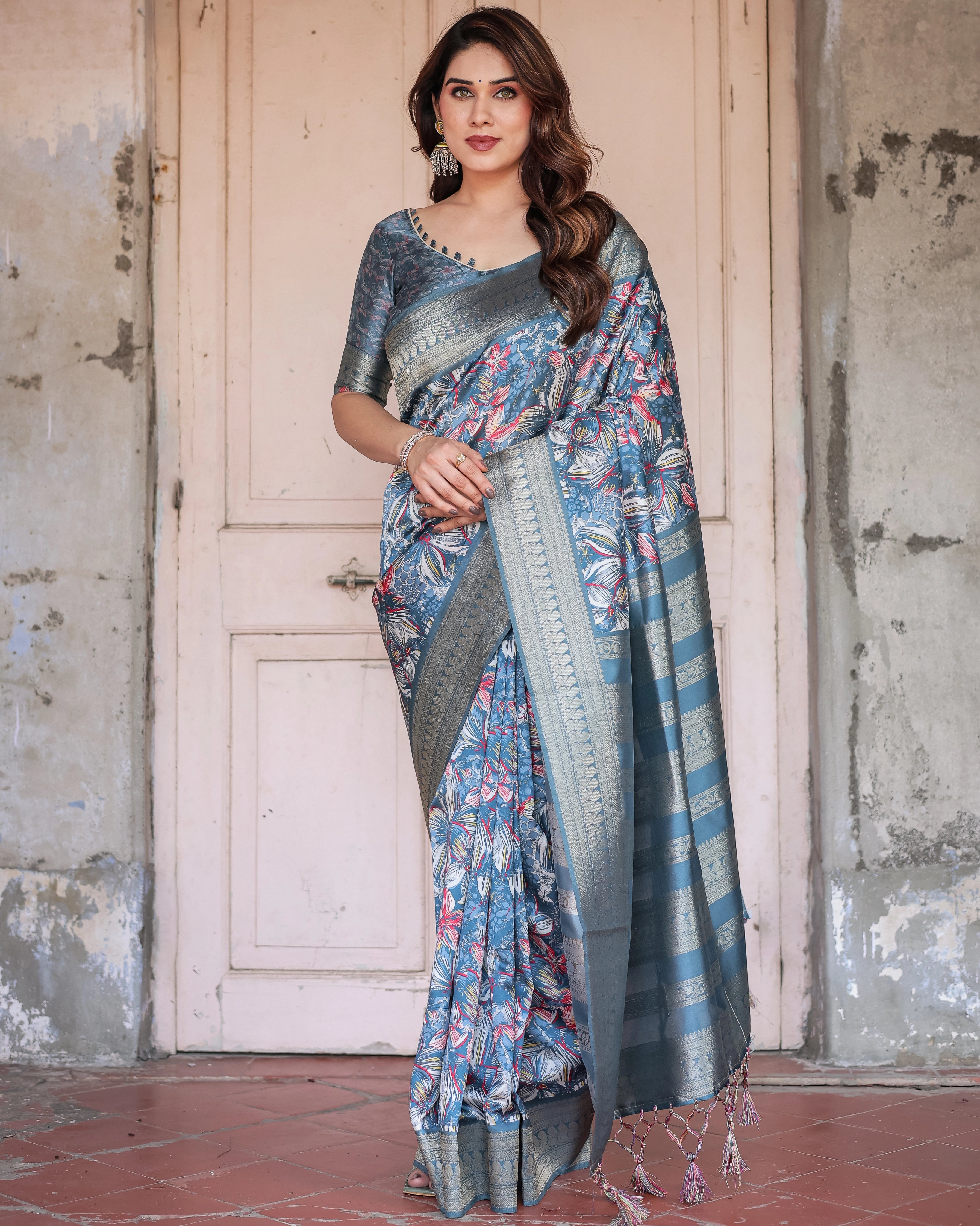 Womenline Authentic Banarasi Saree for Weddings & Festivals