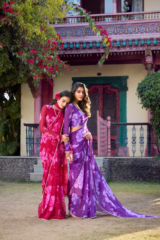 WomenLine Elegant Saree with Heritage-Inspired Designs