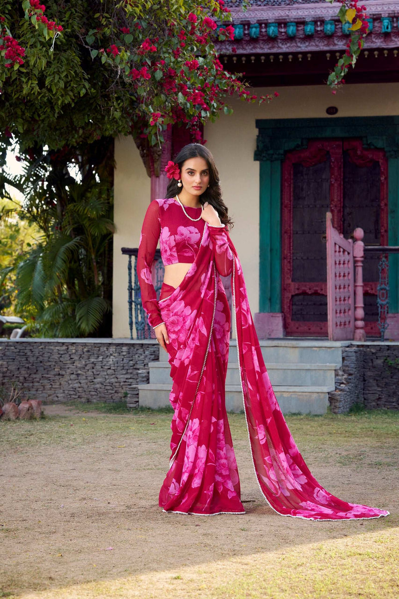 WomenLine Elegant Saree with Heritage-Inspired Designs