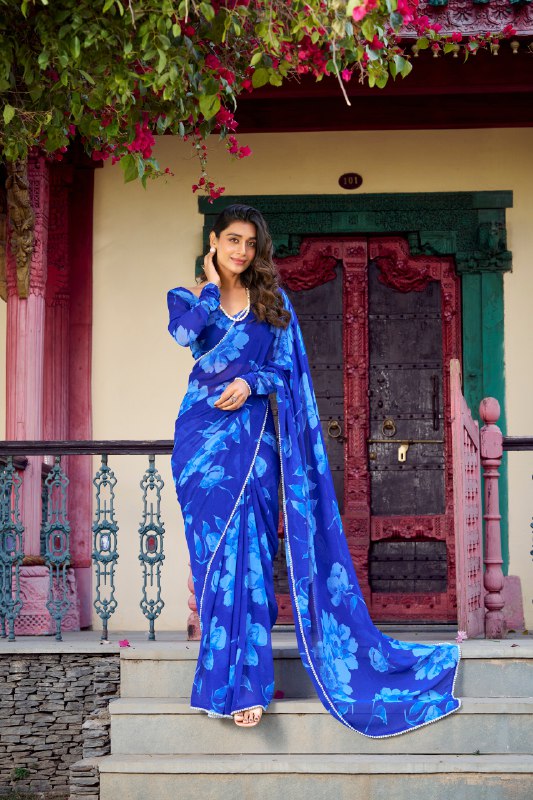 WomenLine Elegant Saree with Heritage-Inspired Designs