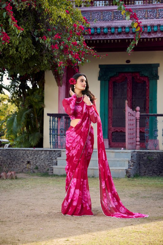 WomenLine Elegant Saree with Heritage-Inspired Designs