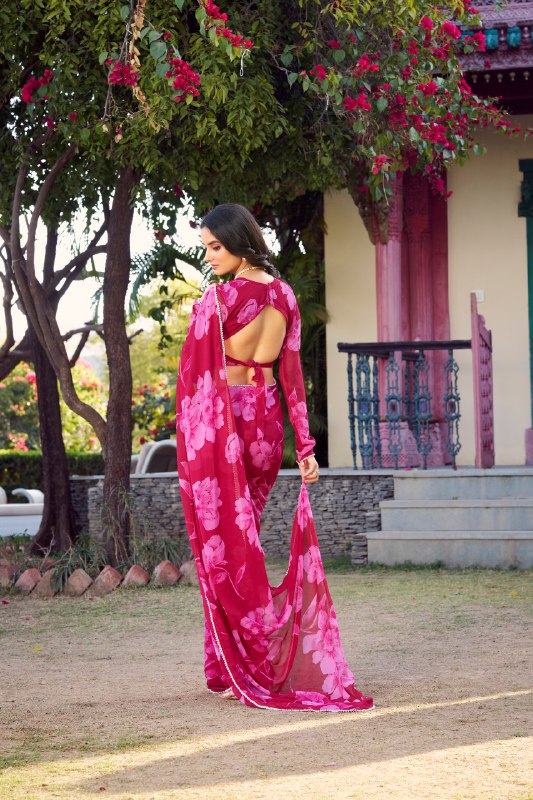 WomenLine Elegant Saree with Heritage-Inspired Designs