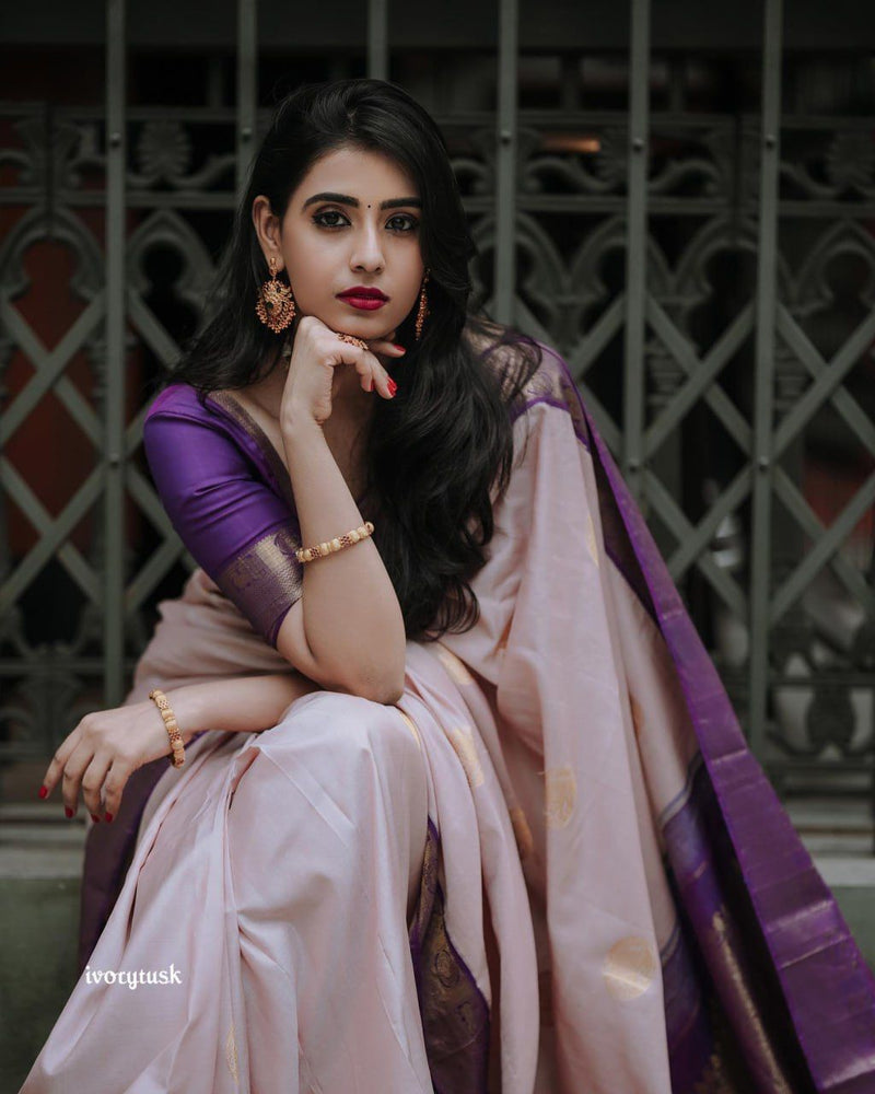 Womenline Art Silk jacquard saree