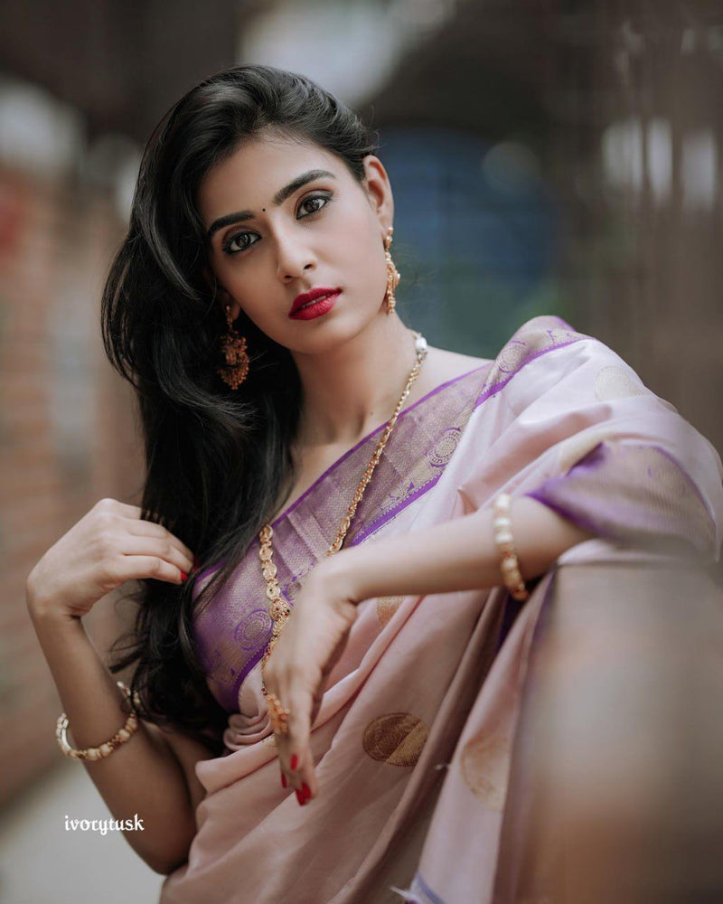 Womenline Art Silk jacquard saree