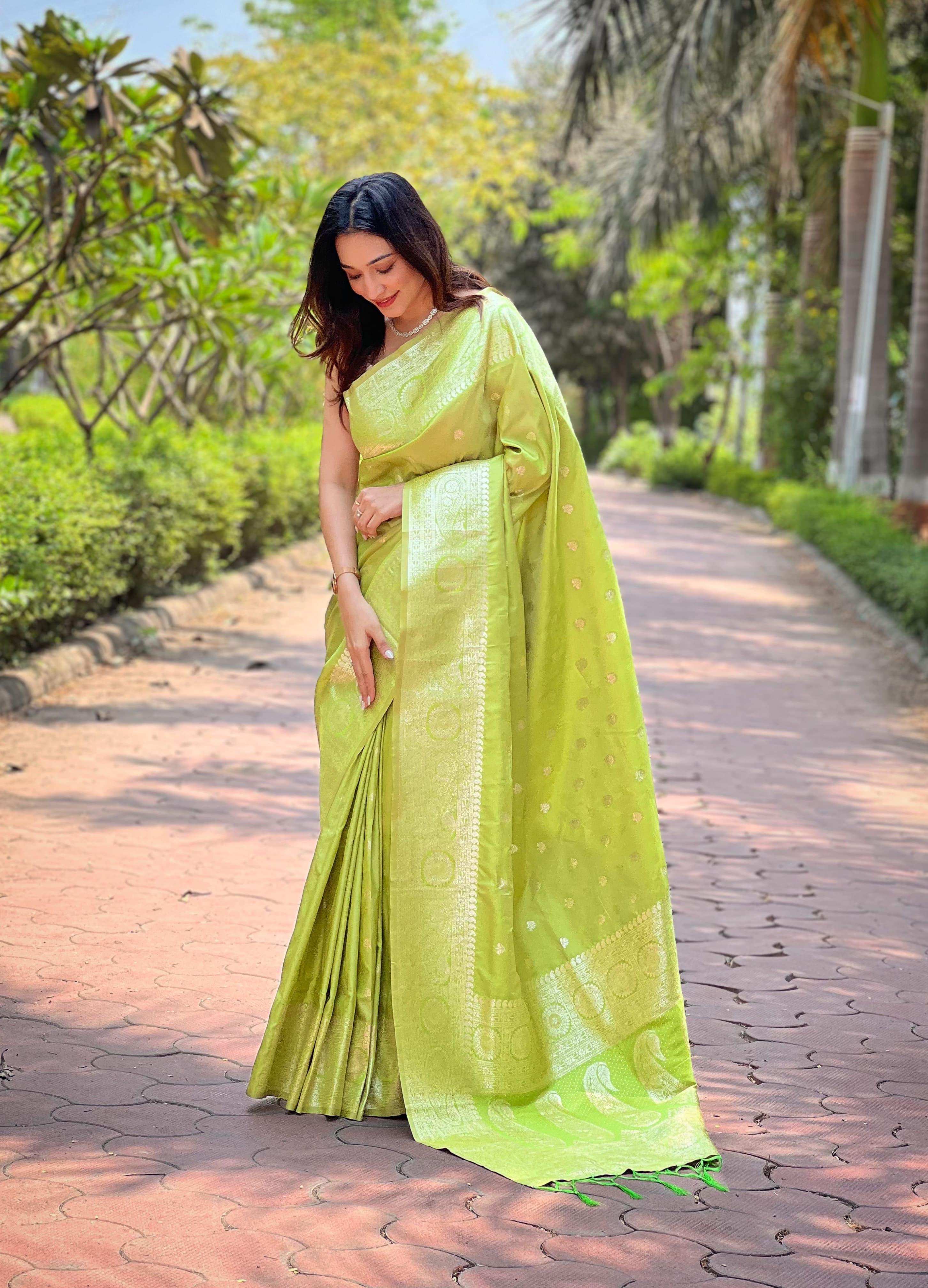 womenline Perot Color Banarasi silk saree