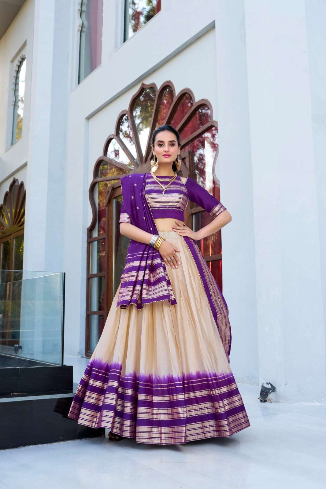 Womenline Jaccard Lehenga Choli