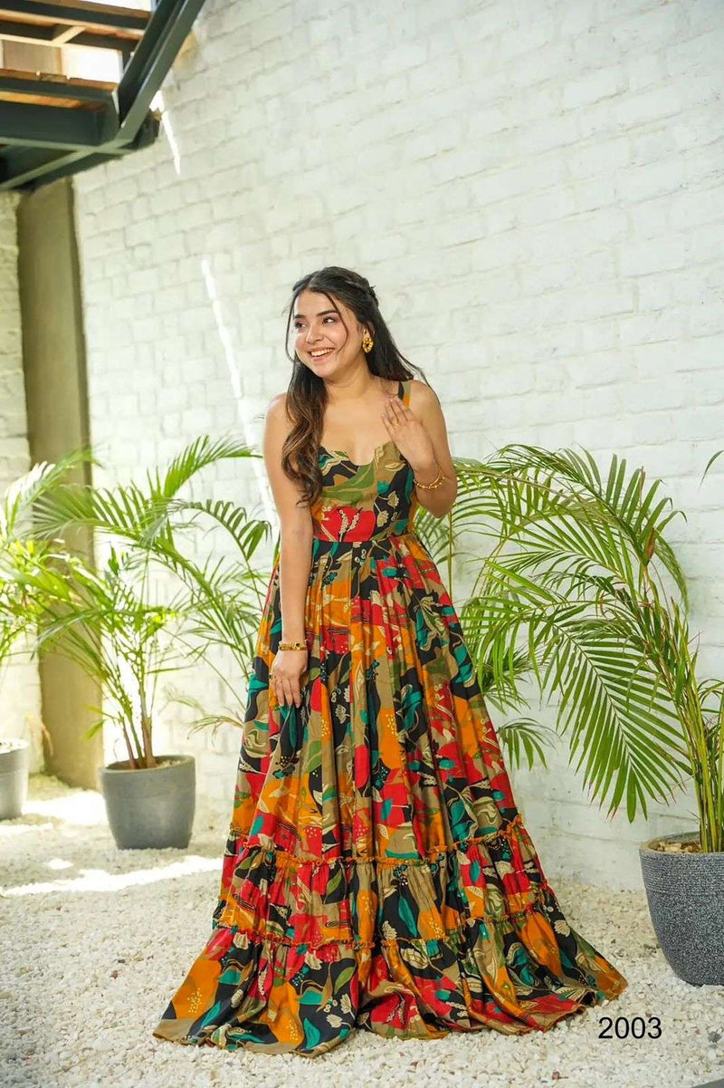 Womenline Designer Color Full Anarkali Suit