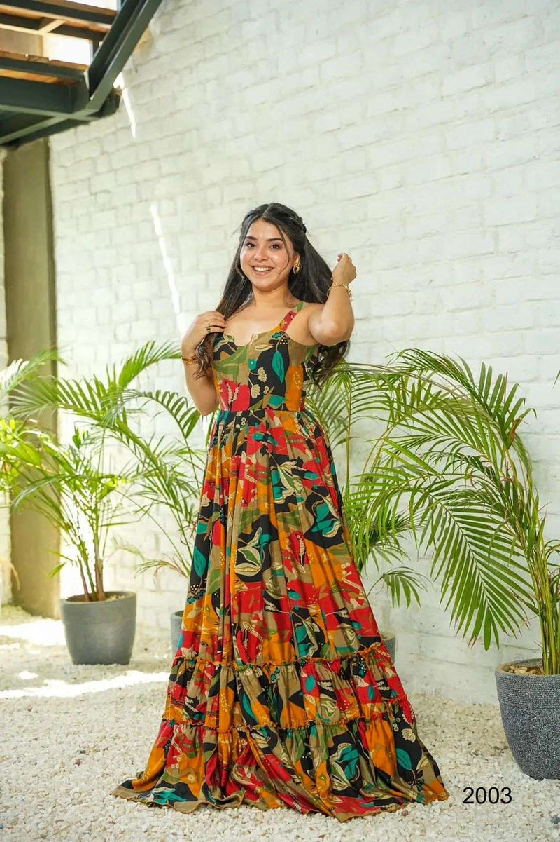 Womenline Designer Color Full Anarkali Suit