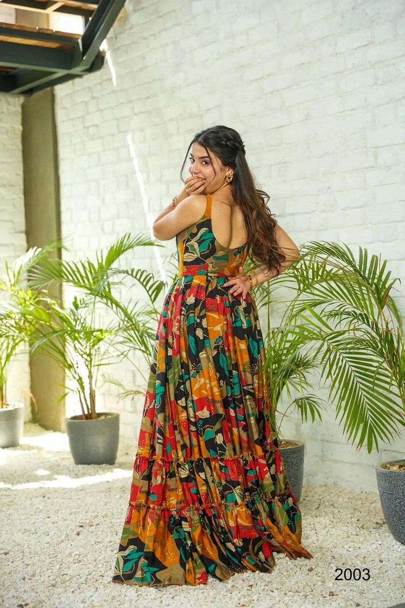 Womenline Designer Color Full Anarkali Suit