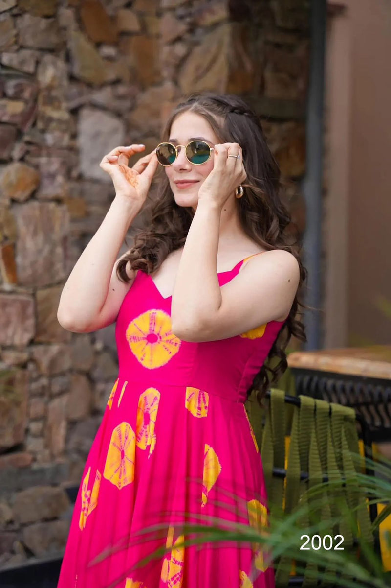 Womenline Designer Pink Color anarakli Suit