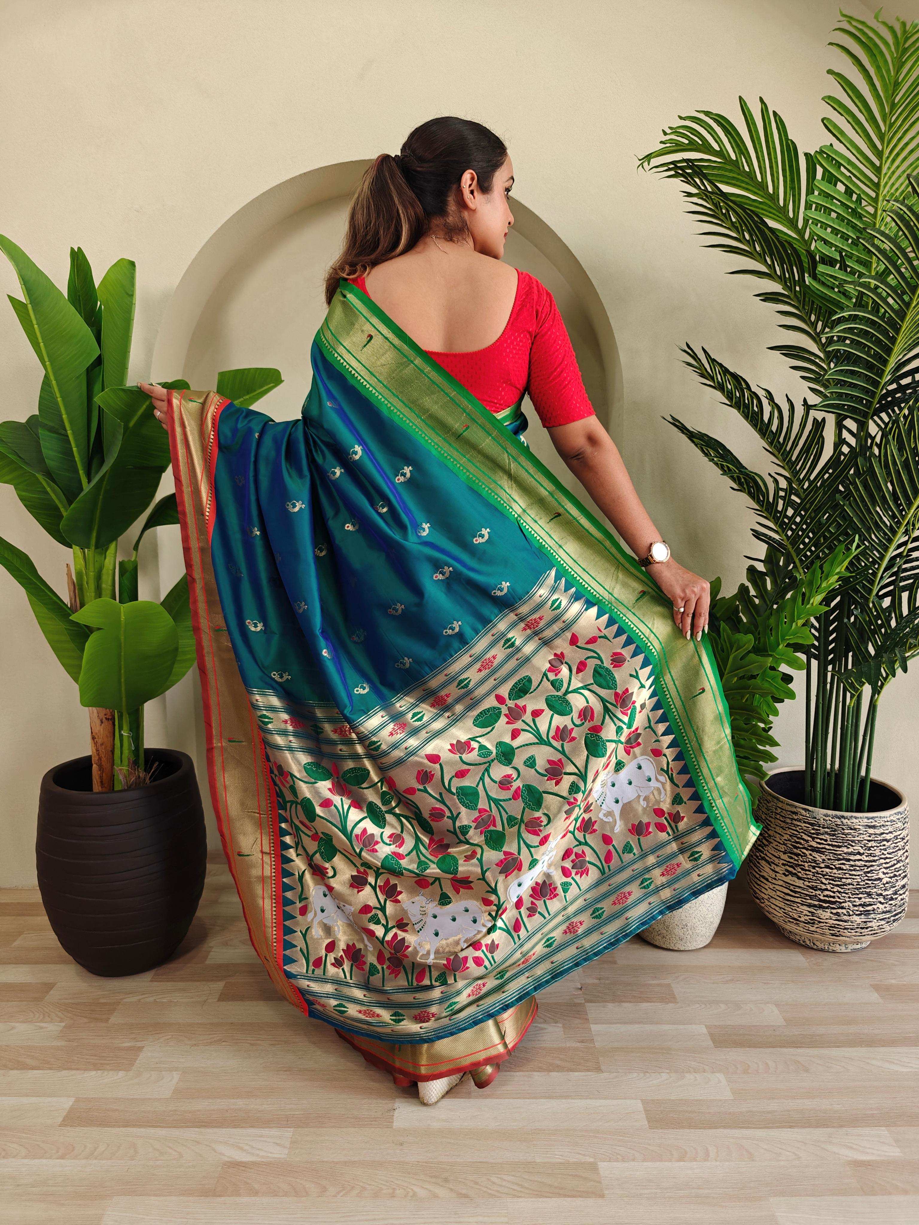 Womenline Rich Pallu Banarasi Silk saree