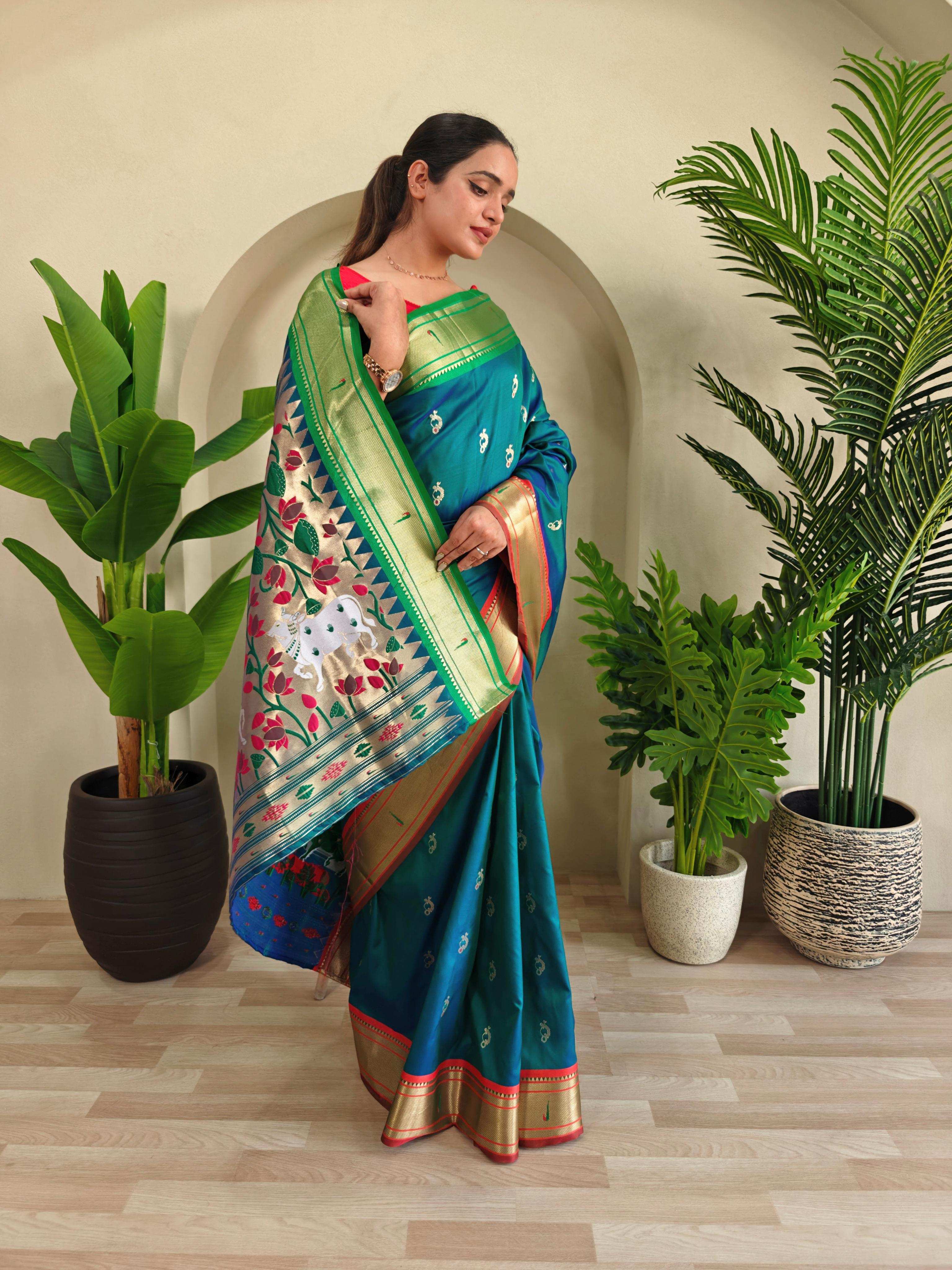 Womenline Rich Pallu Banarasi Silk saree