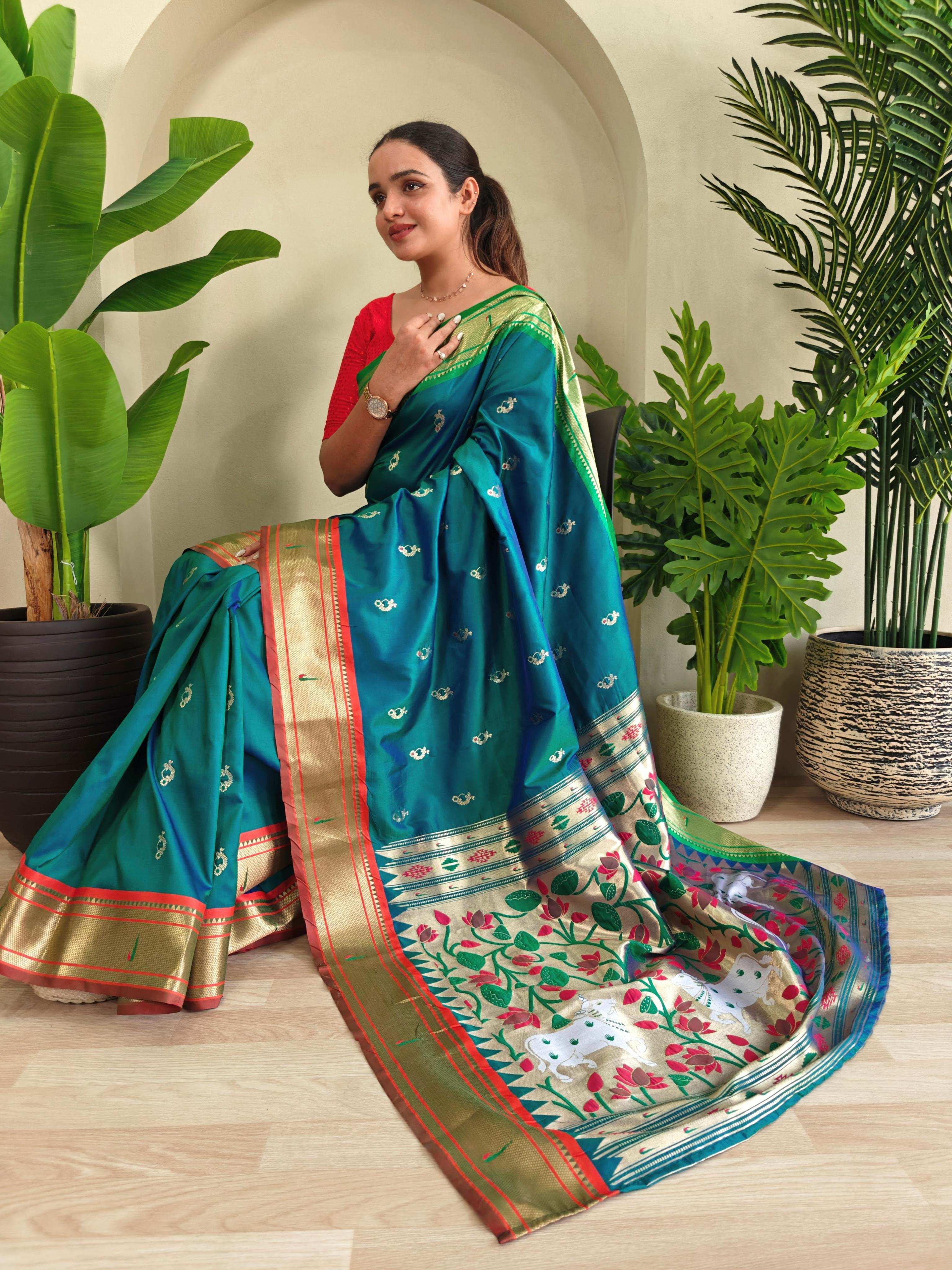 Womenline Rich Pallu Banarasi Silk saree