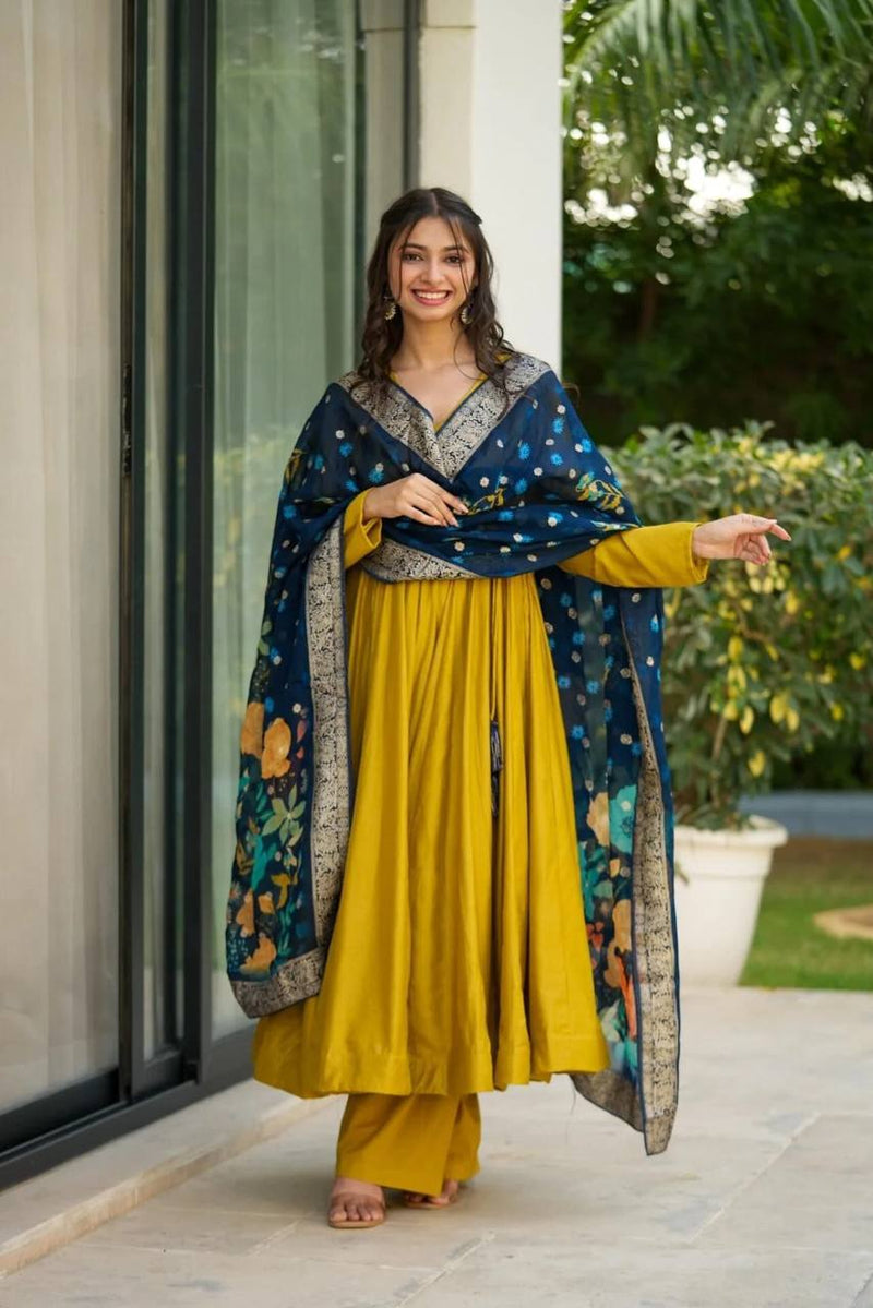 Womenline paired with a gorgeous Anarkali Suit