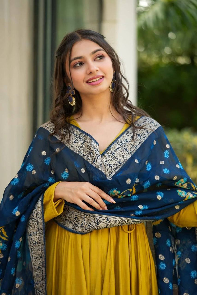 Womenline paired with a gorgeous Anarkali Suit