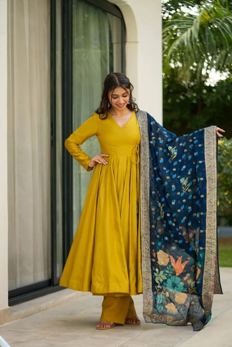 Womenline paired with a gorgeous Anarkali Suit