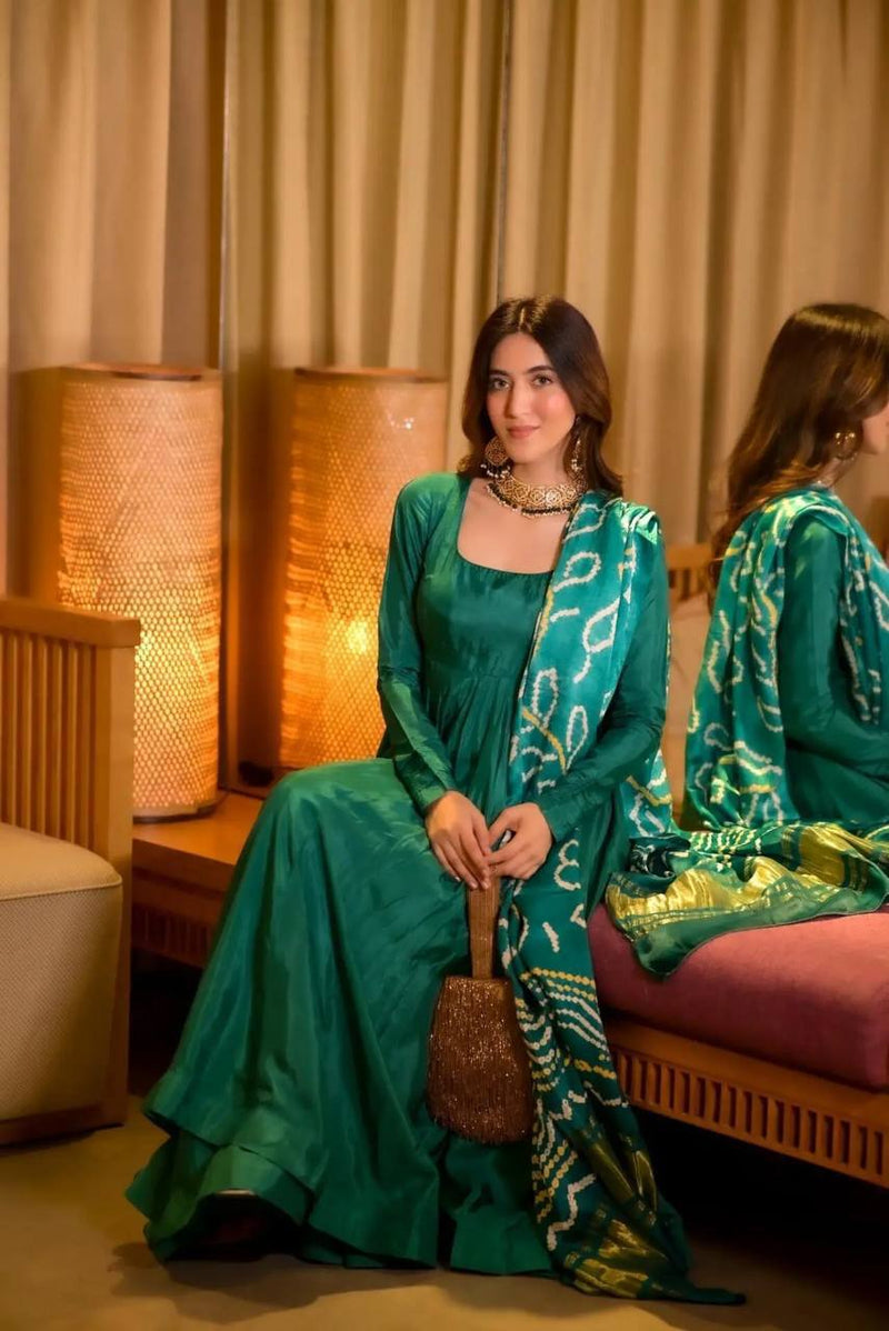 Womenline Chinnon Silk Anarkali suit
