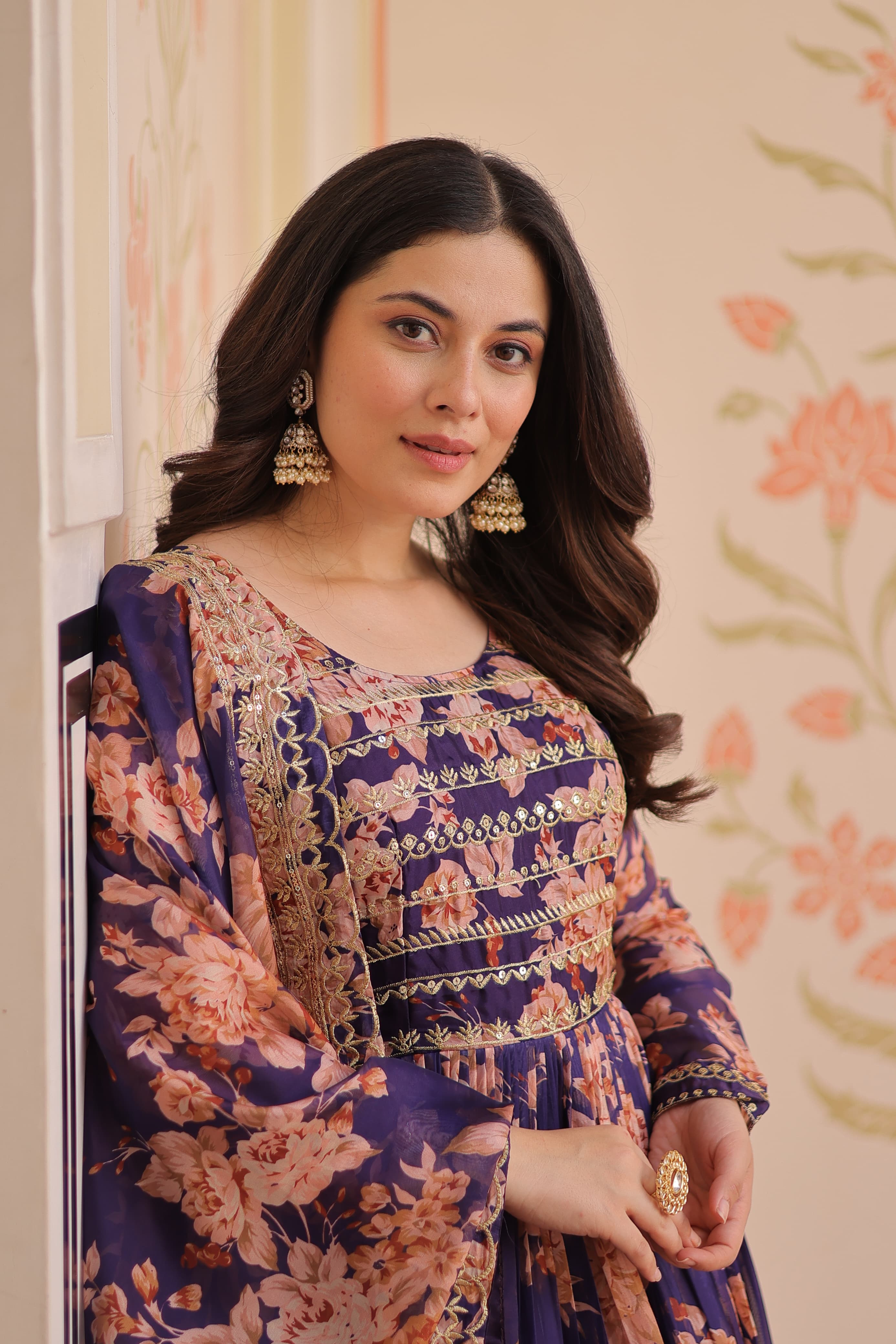 Womenline Readymade Gown-Dupatta Collection