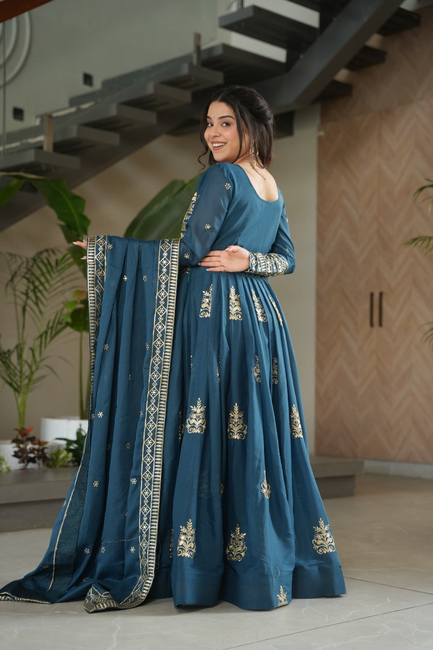 Womenline Rama Color Desginer Gown