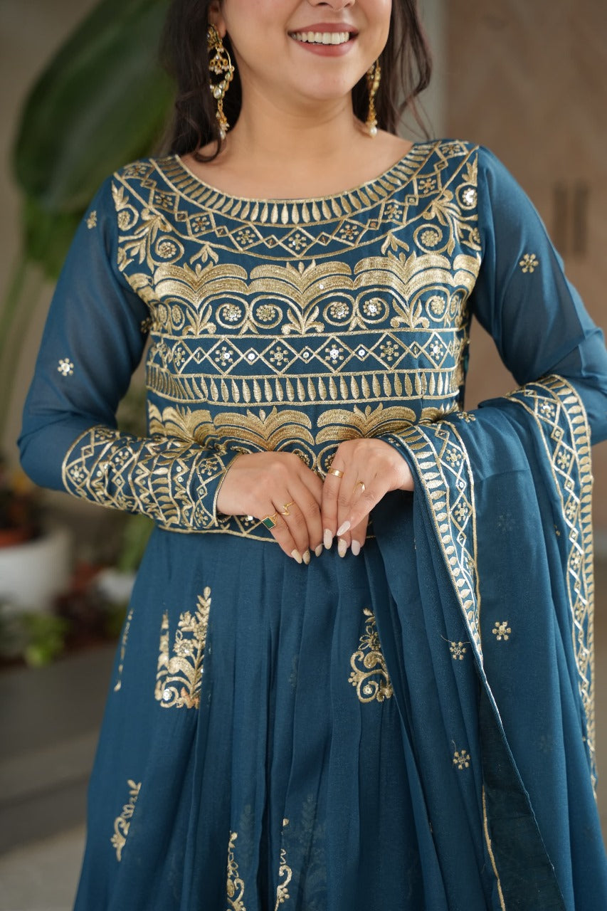 Womenline Rama Color Desginer Gown
