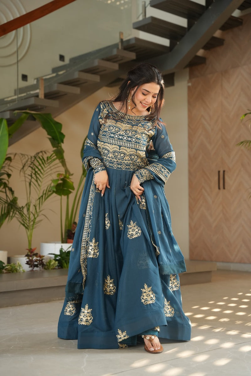 Womenline Rama Color Desginer Gown