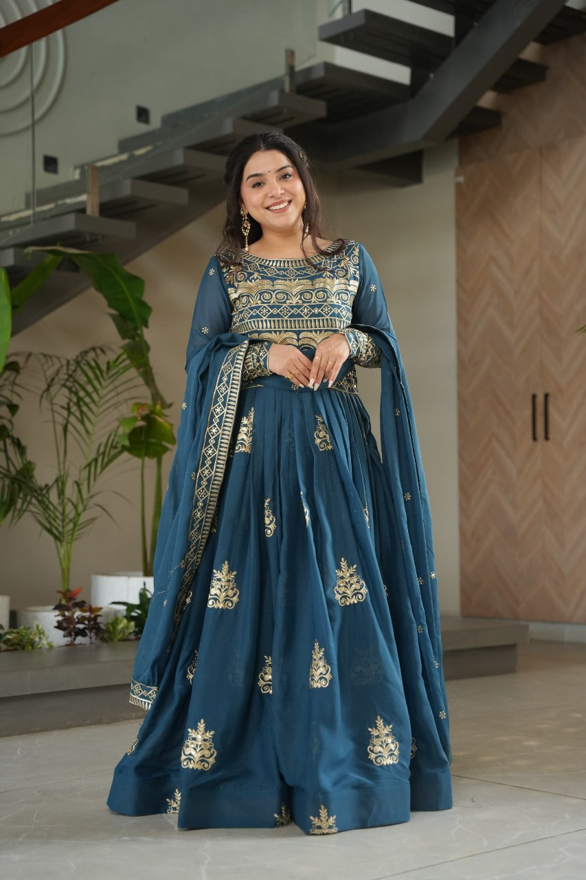 Womenline Rama Color Desginer Gown