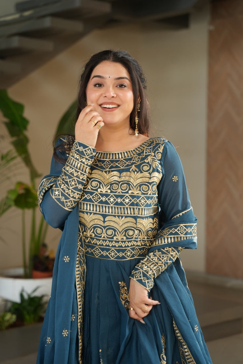 Womenline Rama Color Desginer Gown