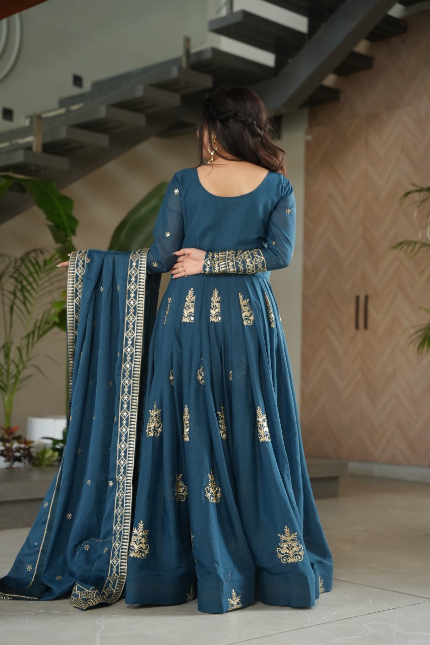 Womenline Rama Color Desginer Gown