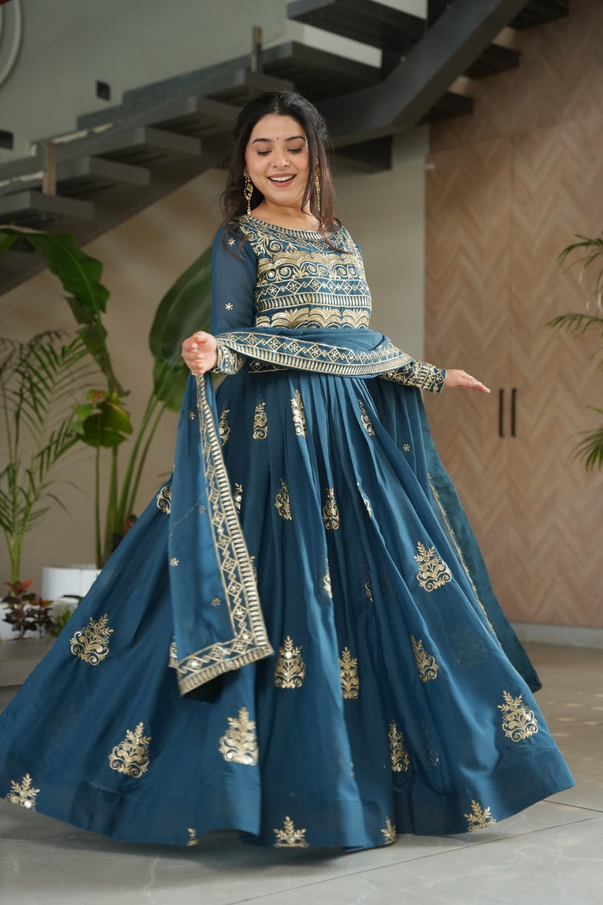 Womenline Rama Color Desginer Gown