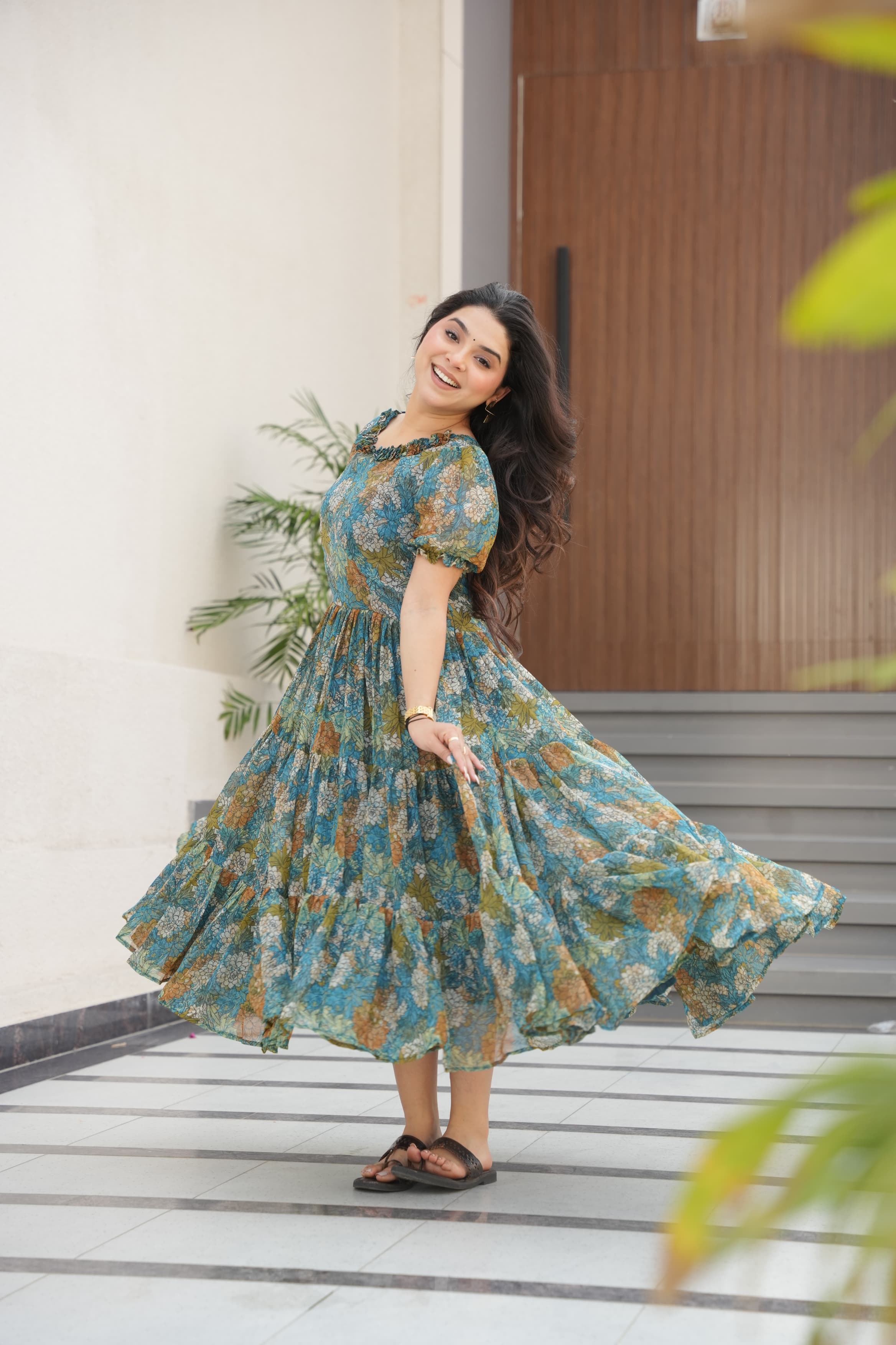 Womenline Green Color Tunic