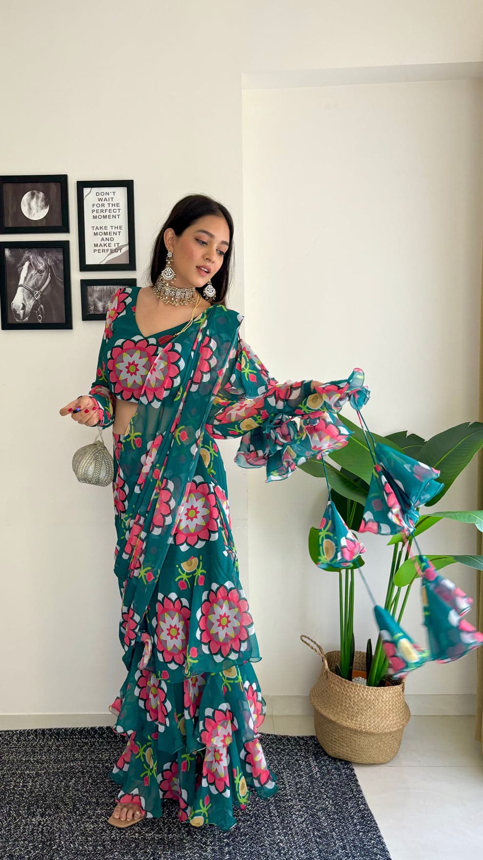 Womenline Full Stitched Lehenga Saree