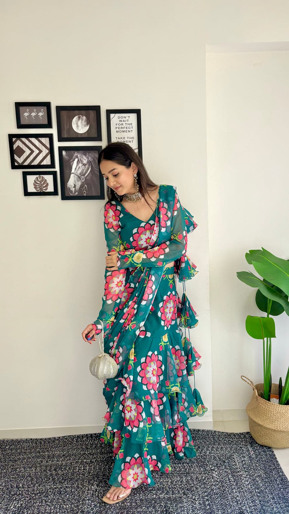 Womenline Full Stitched Lehenga Saree