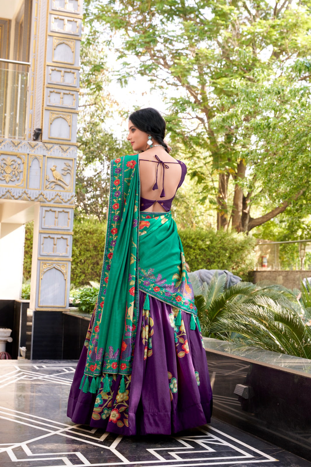 Womenline Purpal Color Lehenga Choli