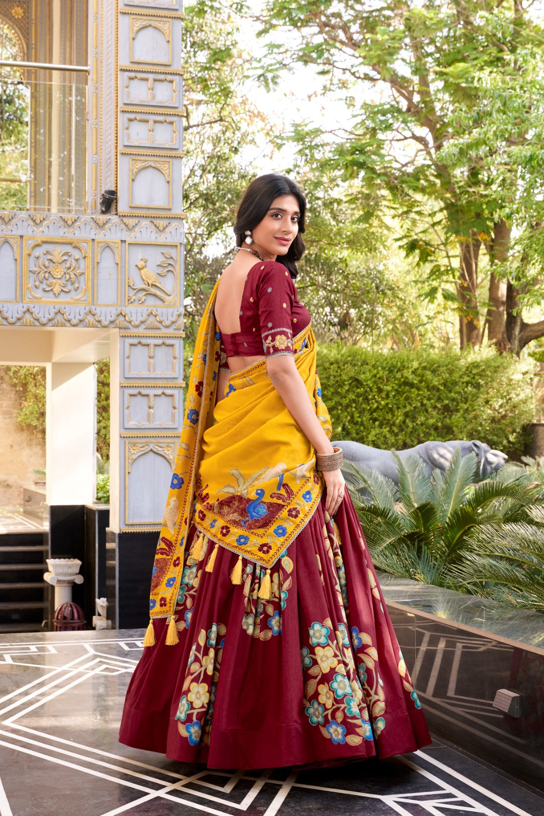 Womenline Red Color Lehenga Choli