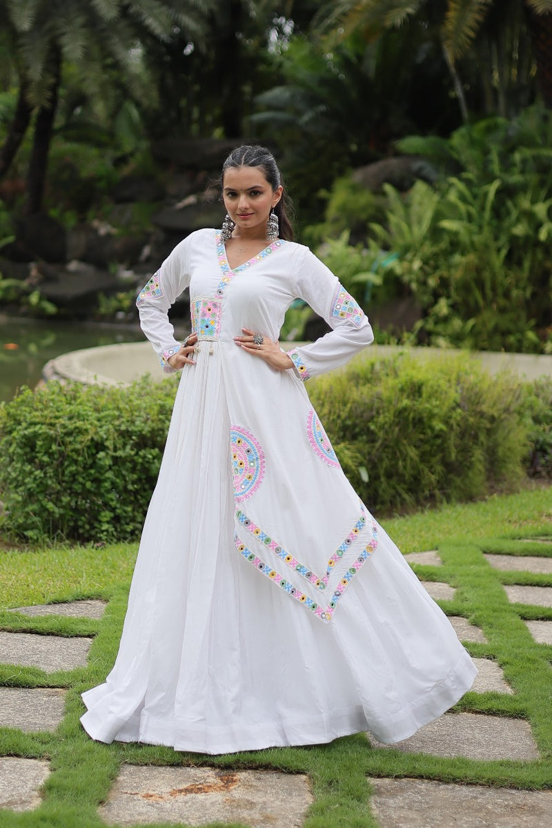 Womenline White Color Celebrate the spirit of Navratri