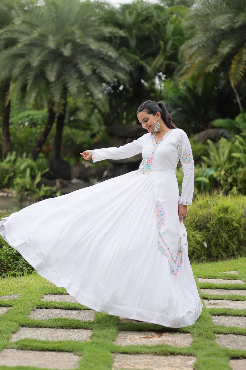 Womenline White Color Celebrate the spirit of Navratri