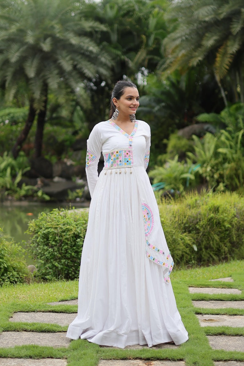 Womenline White Color Celebrate the spirit of Navratri