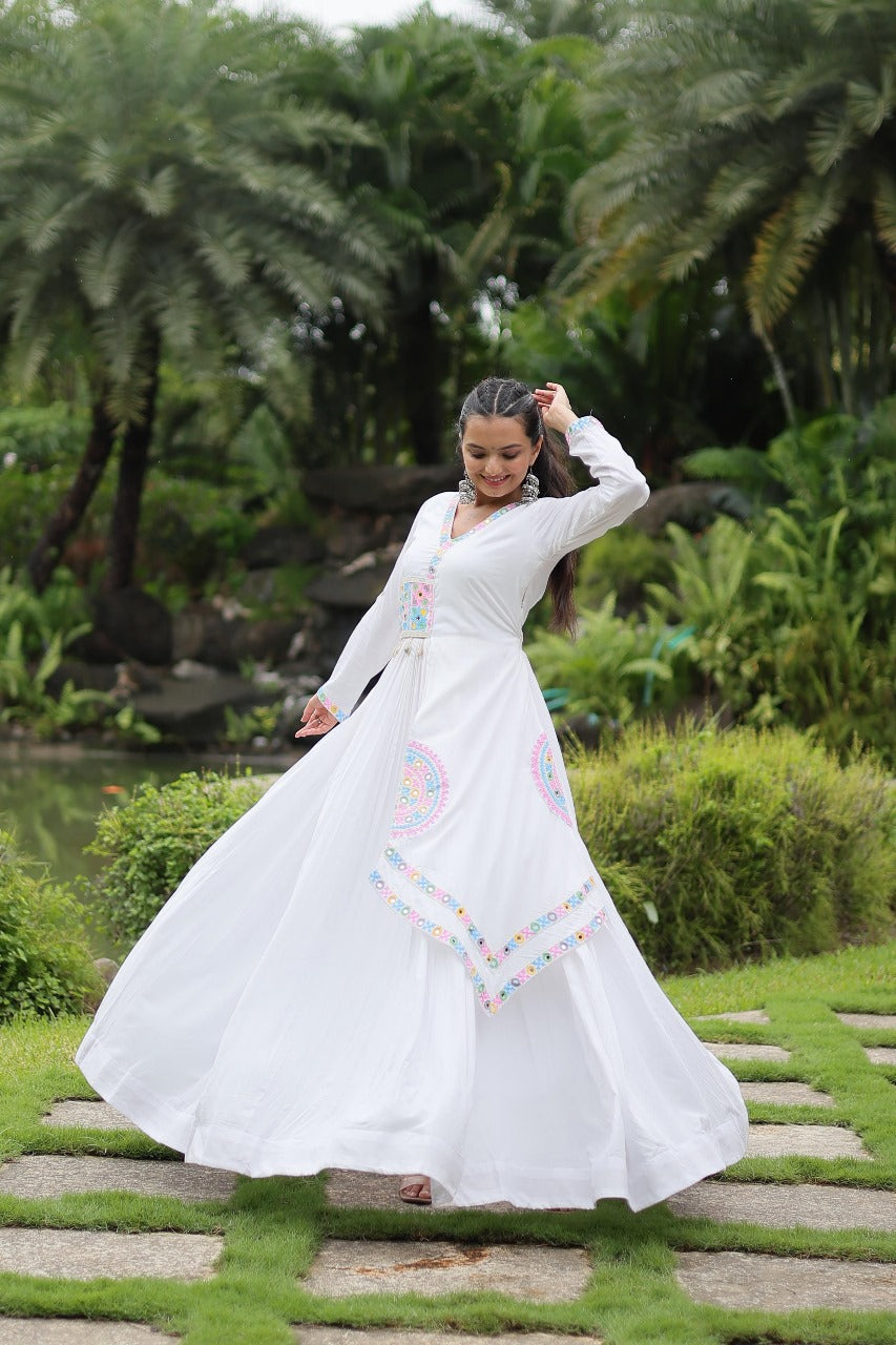 Womenline White Color Celebrate the spirit of Navratri