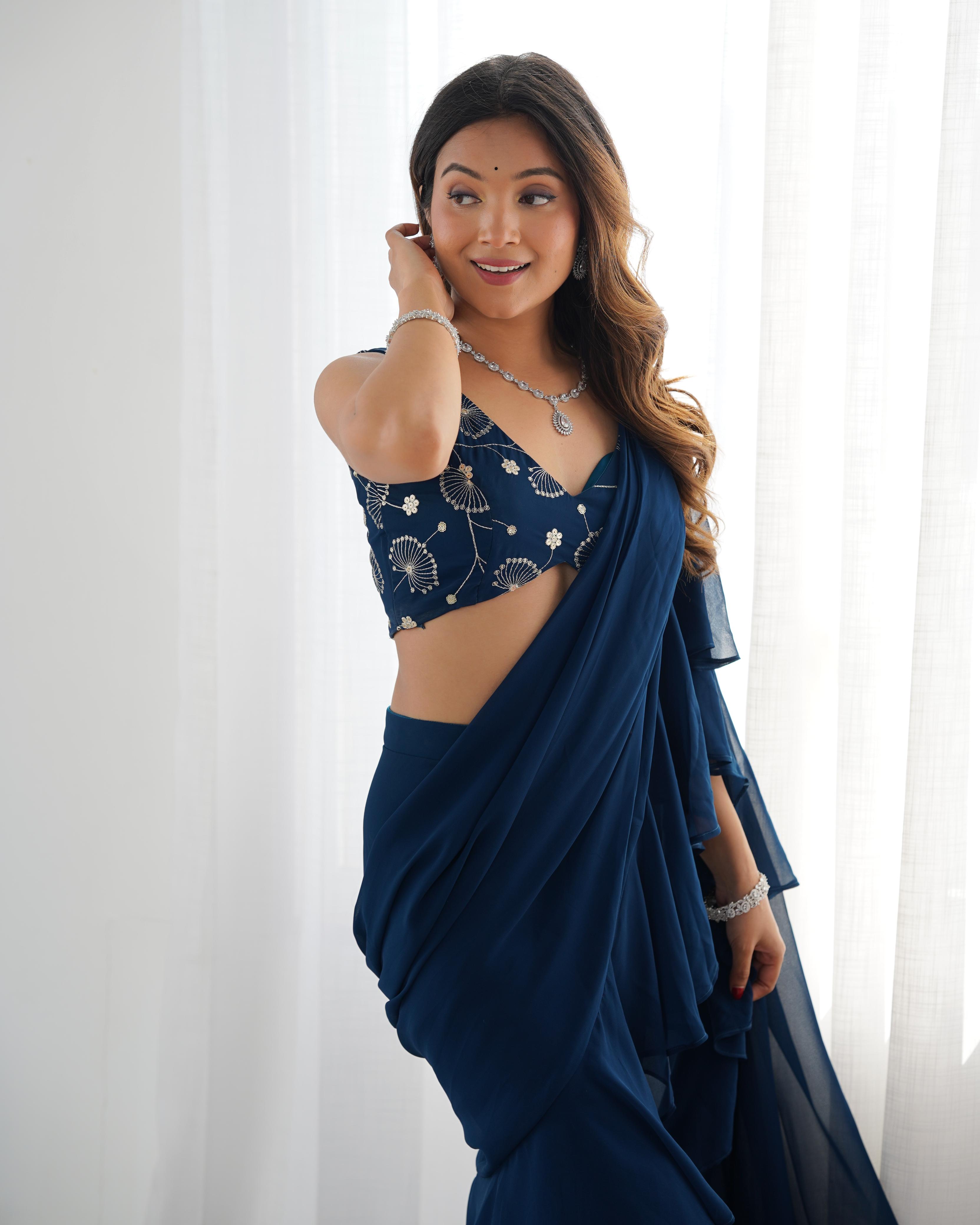 Womenline Ready to Wear Sharara saree