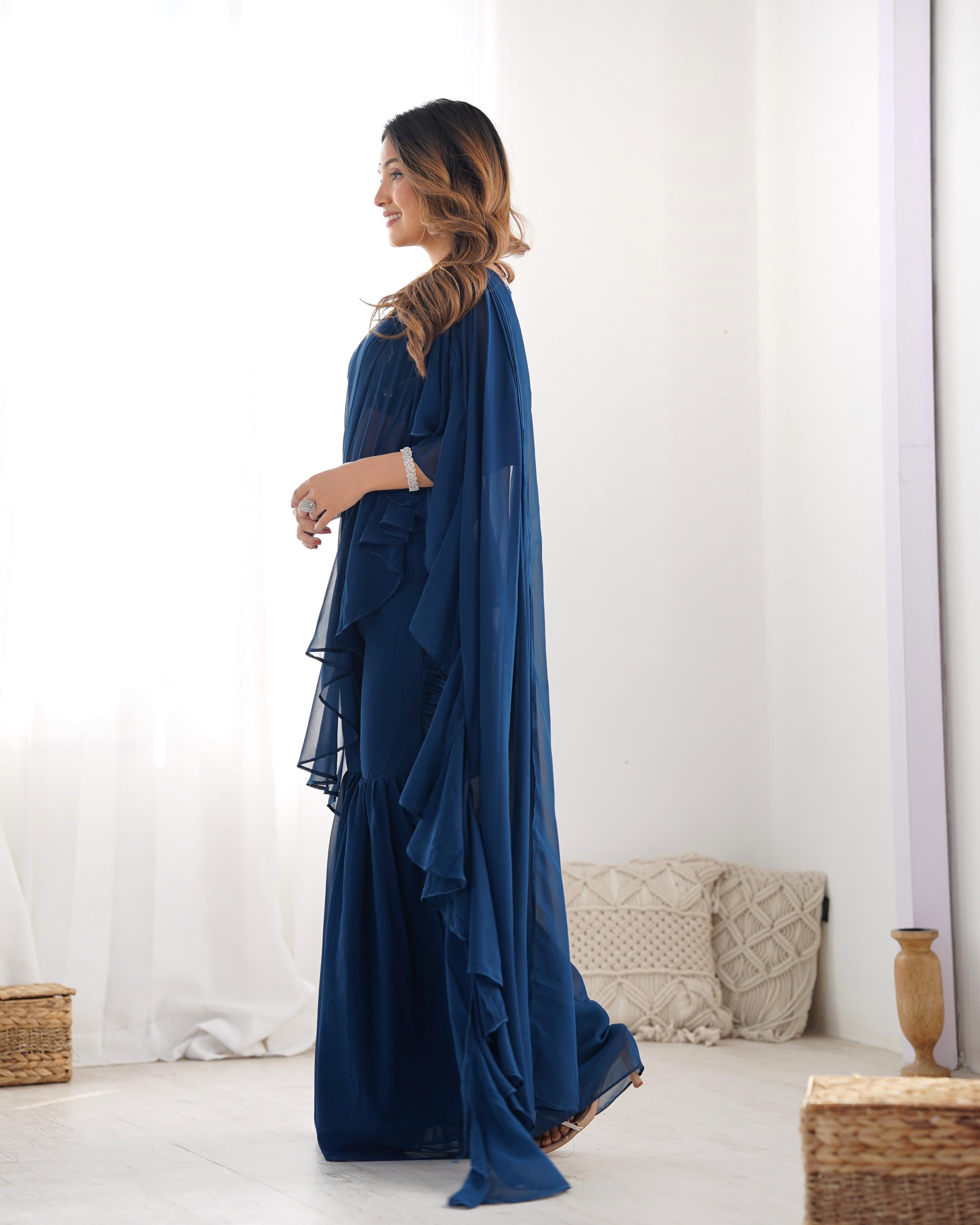 Womenline Ready to Wear Sharara saree