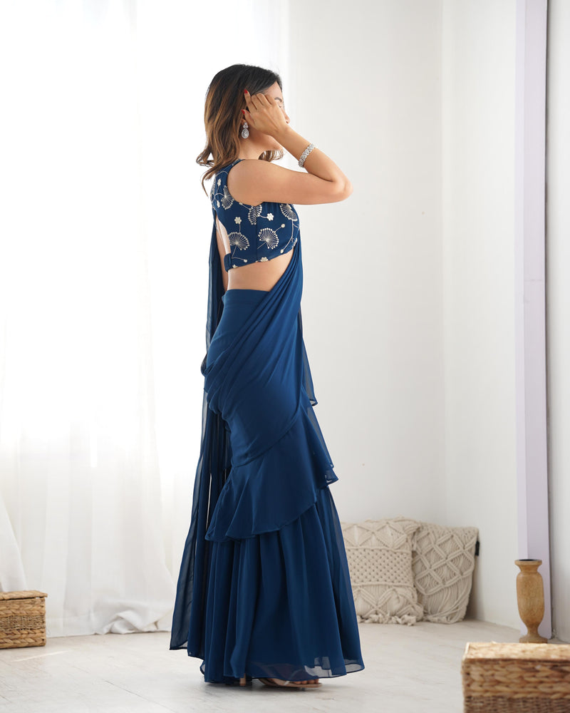 Womenline Ready to Wear Sharara saree