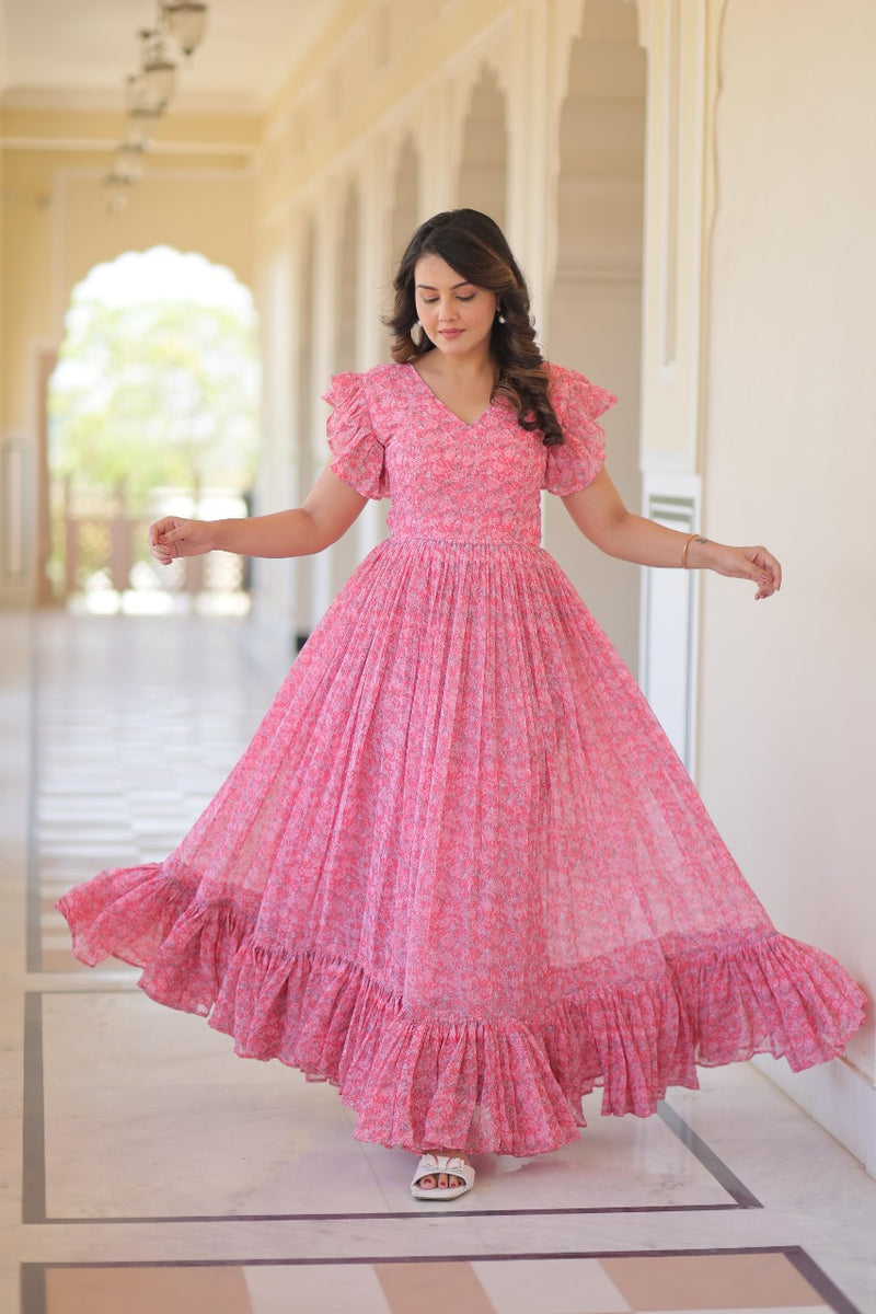 Womenline Full Flaired Gown