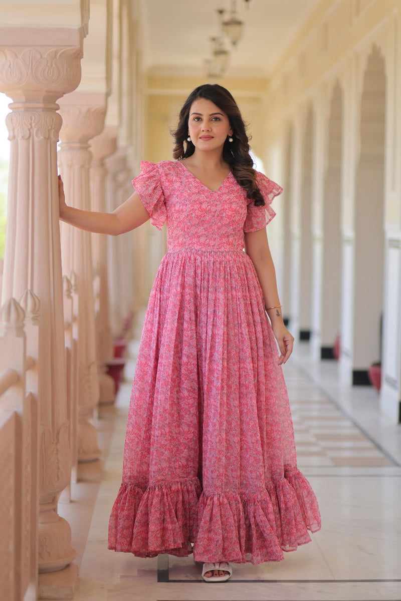 Womenline Full Flaired Gown