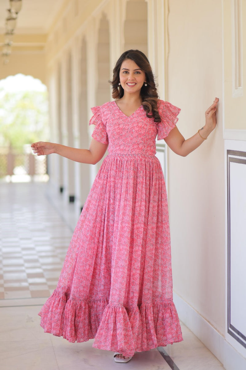 Womenline Full Flaired Gown