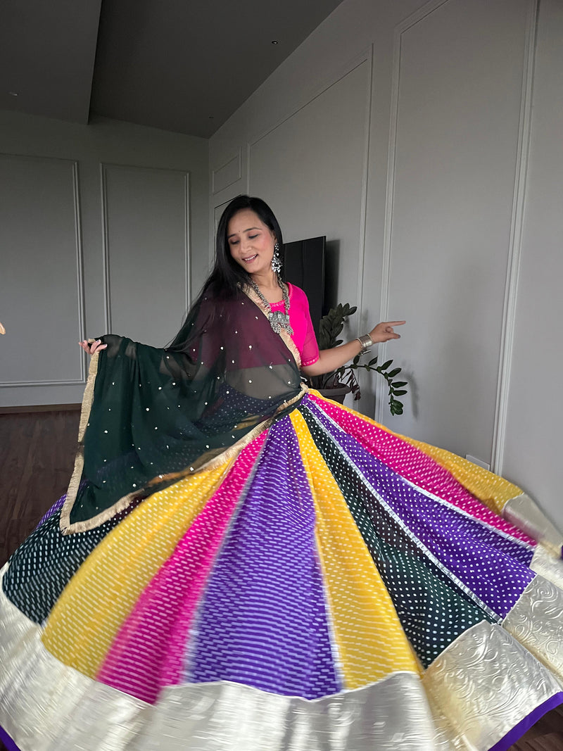 Womenline Multiple Color Navratri Lehenga Choli