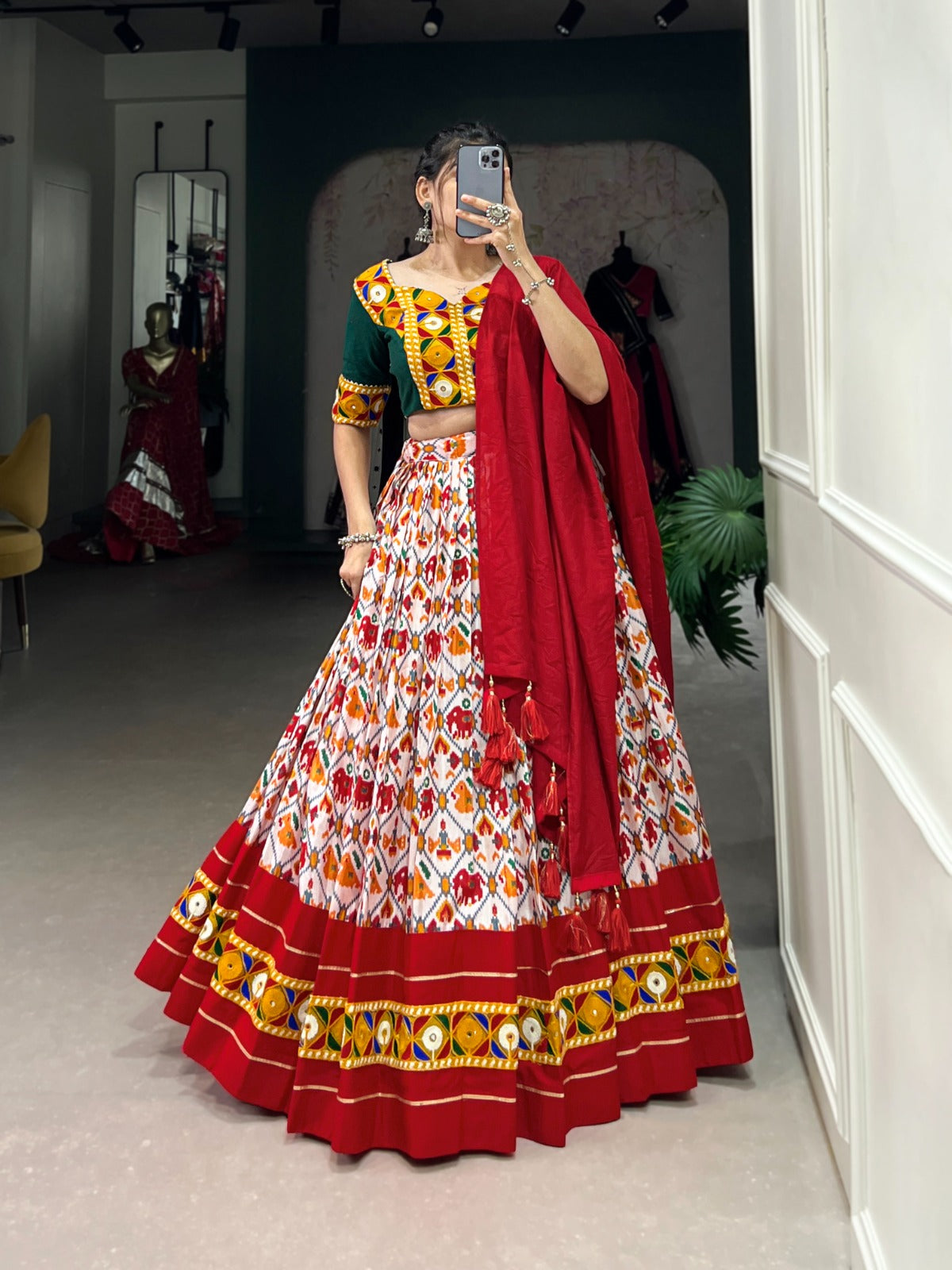 Womenline Drape yourself in Patola elegance Lehenga Choli