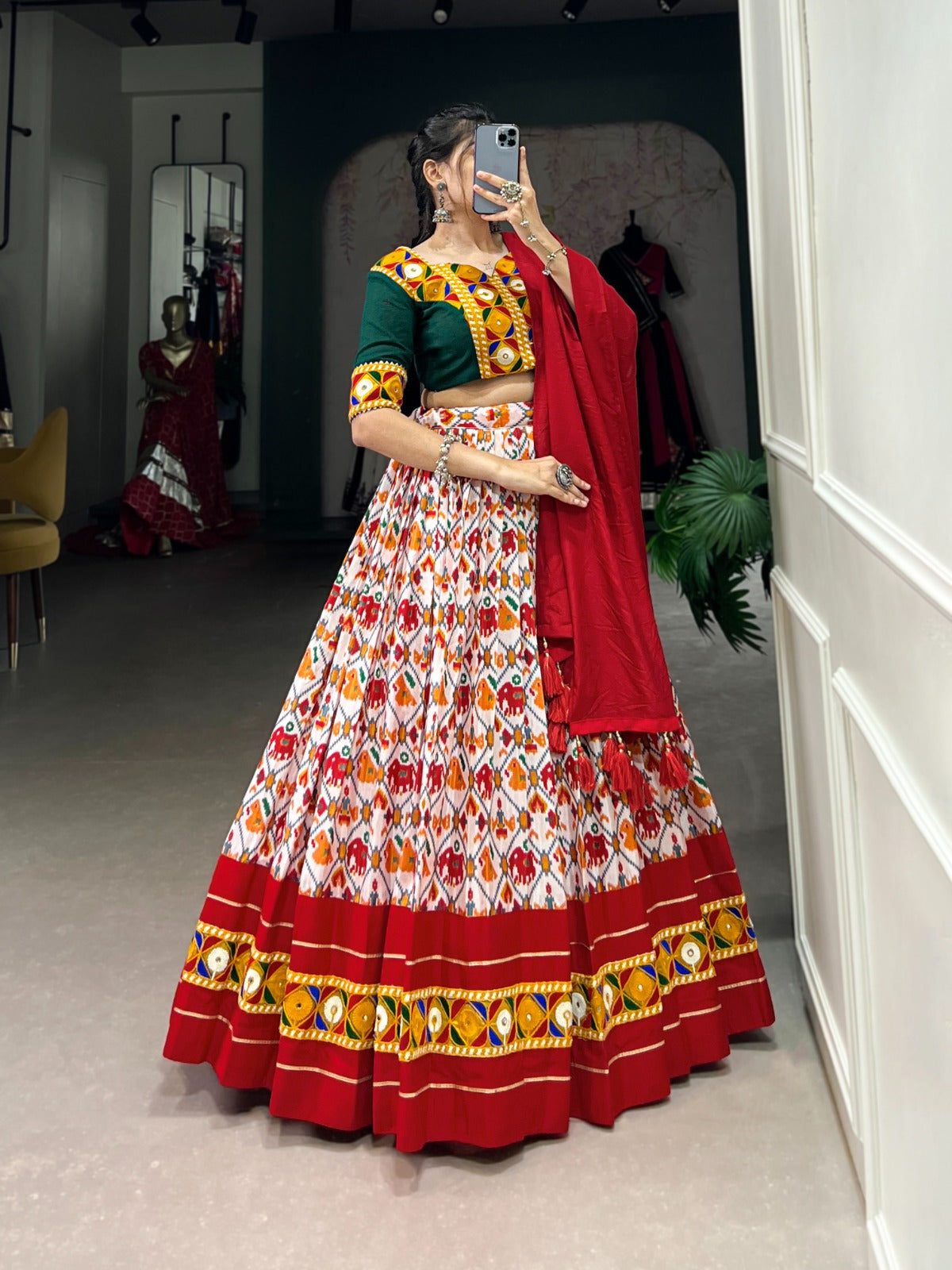 Womenline Drape yourself in Patola elegance Lehenga Choli