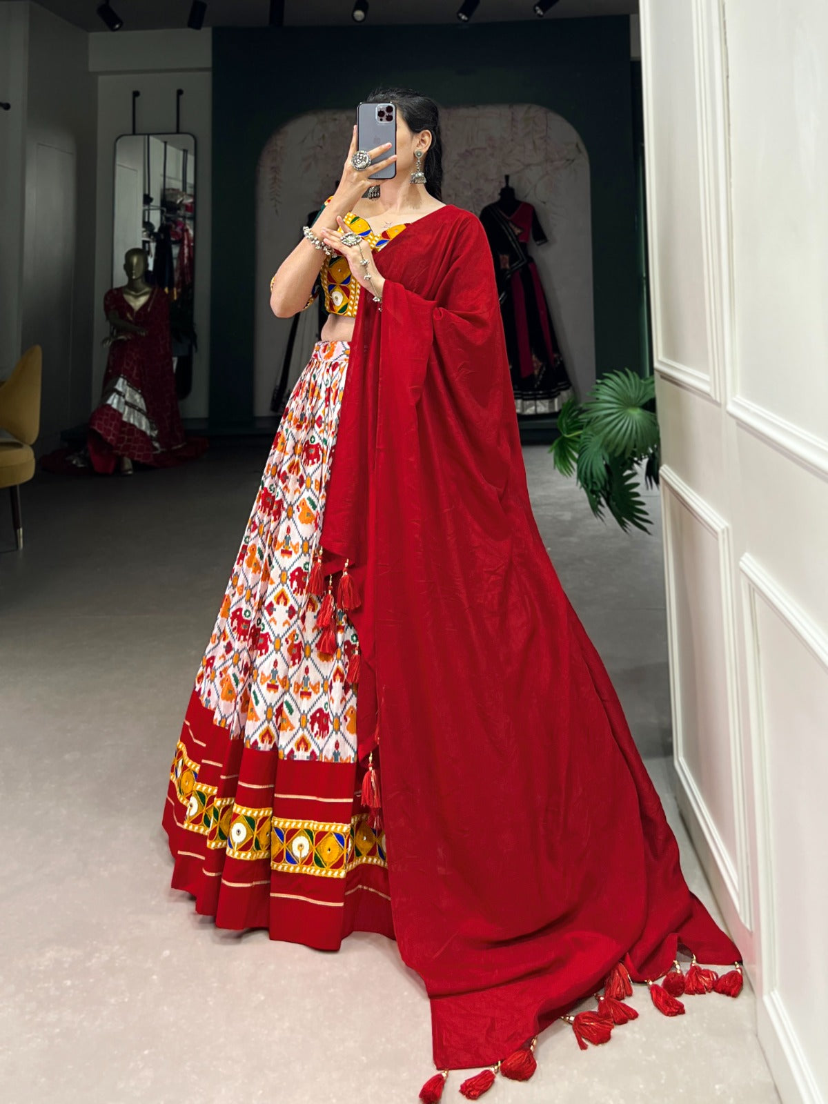 Womenline Drape yourself in Patola elegance Lehenga Choli