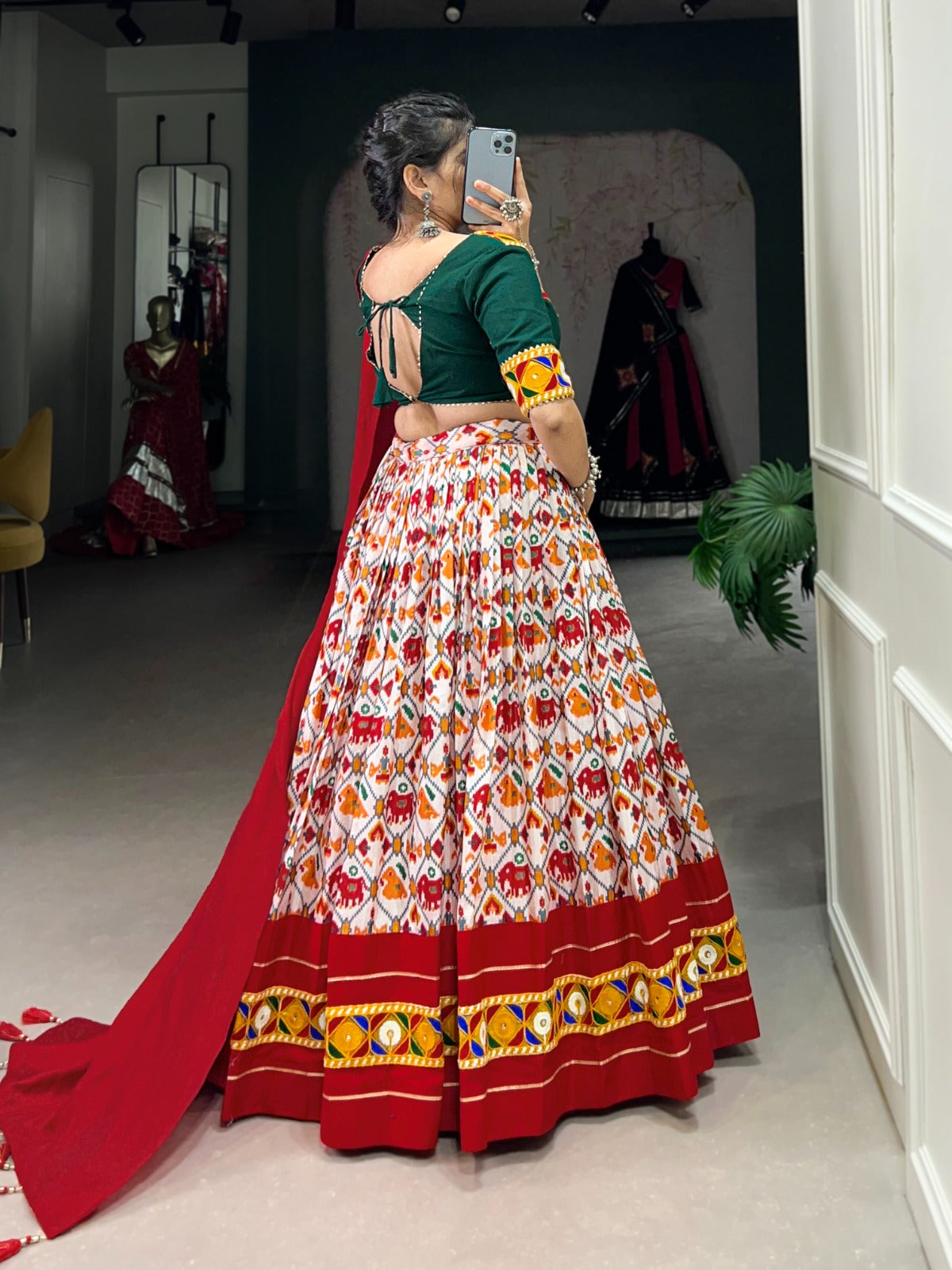 Womenline Drape yourself in Patola elegance Lehenga Choli